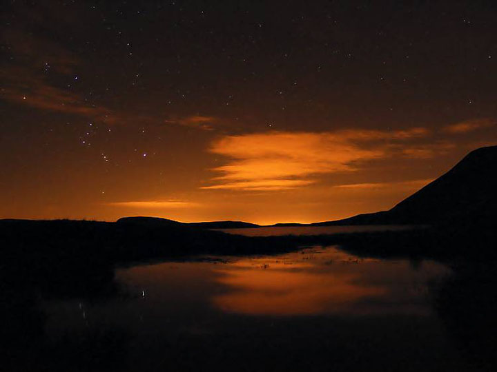 Orion above Fan Gyhirych